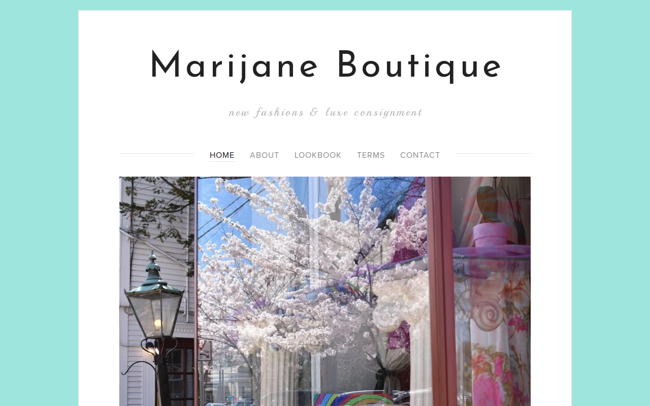 Marijane Boutique website preview