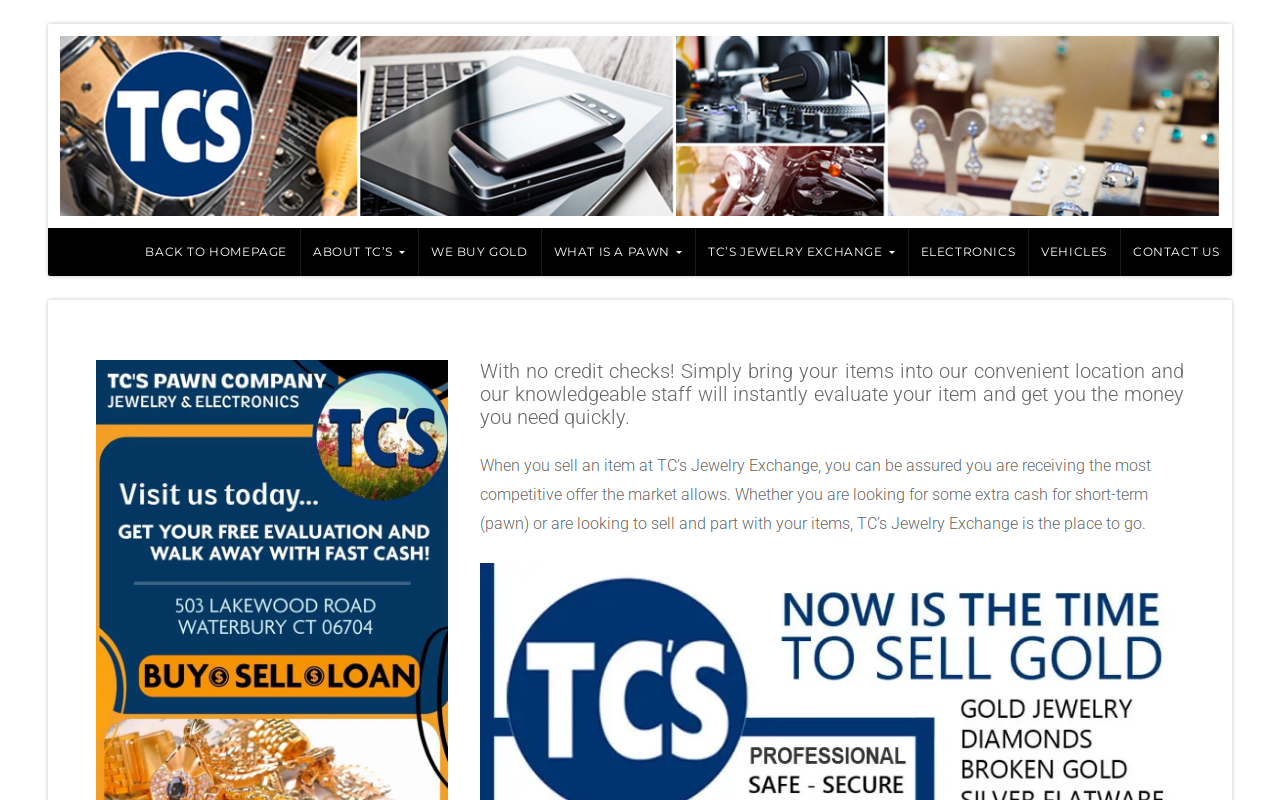 Tc's Pawn Company Jewelry & Electronics website preview
