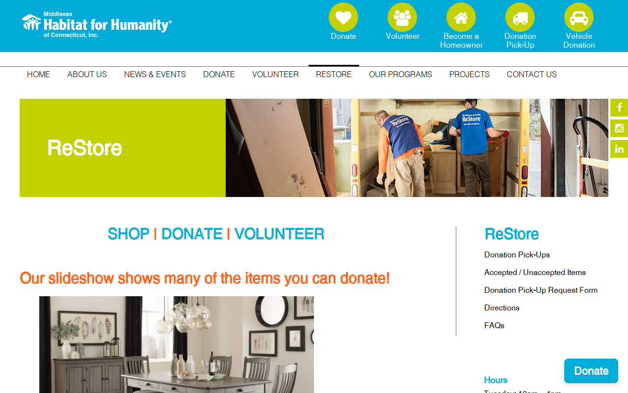 ReStore Cromwell website preview