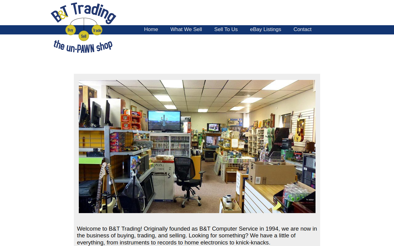 B&T Trading website preview