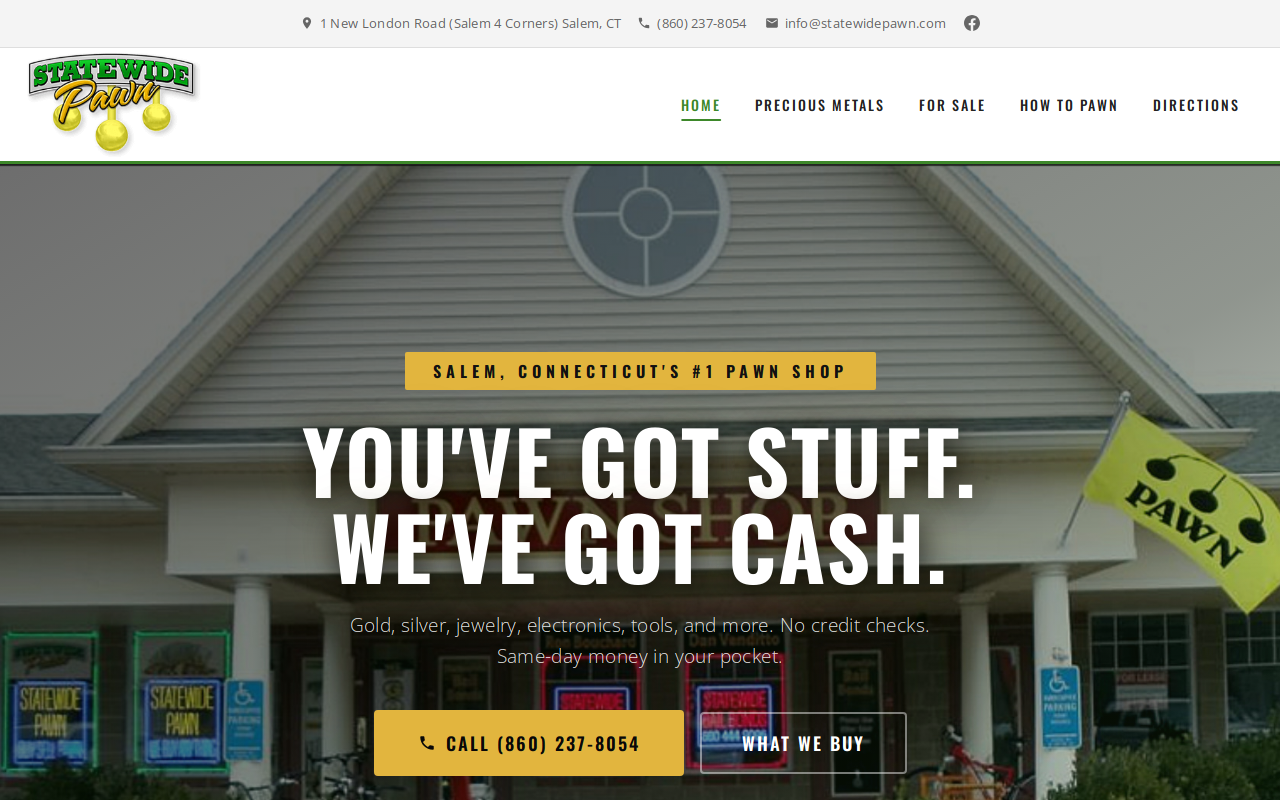 Citywide Pawn website preview