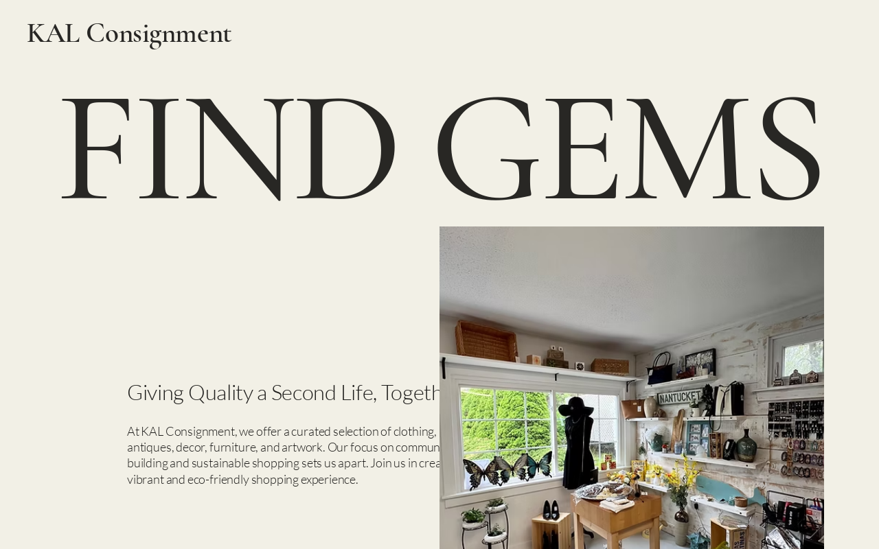 Kal Consignment website preview