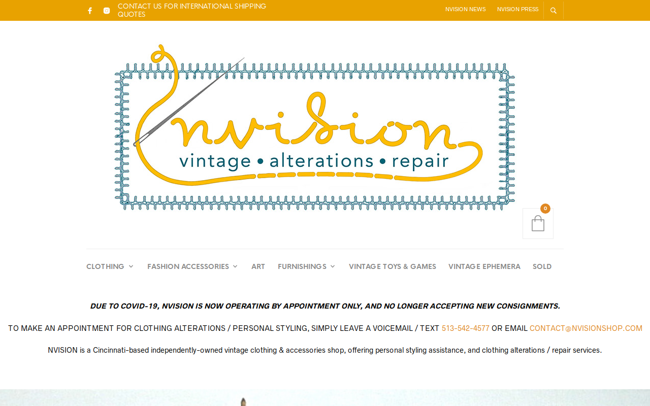 NVISION website preview