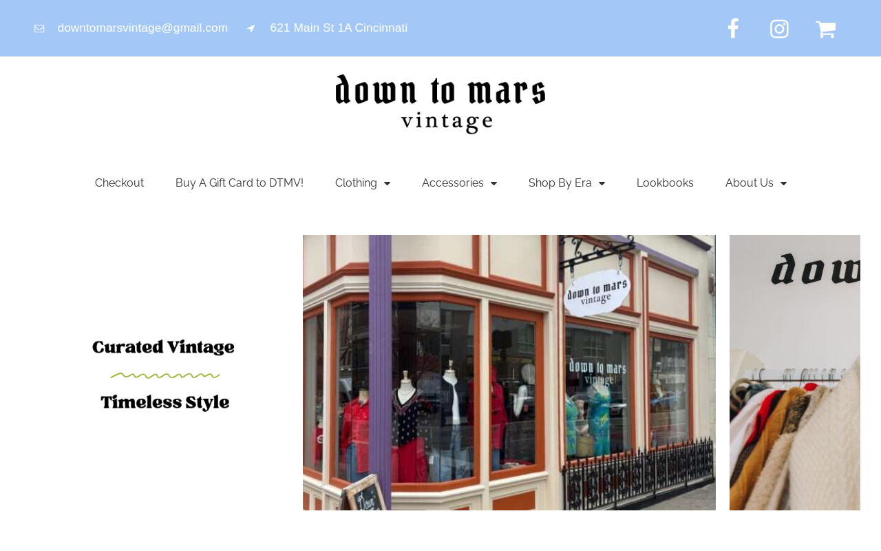 Down to Mars Vintage Ltd. website preview