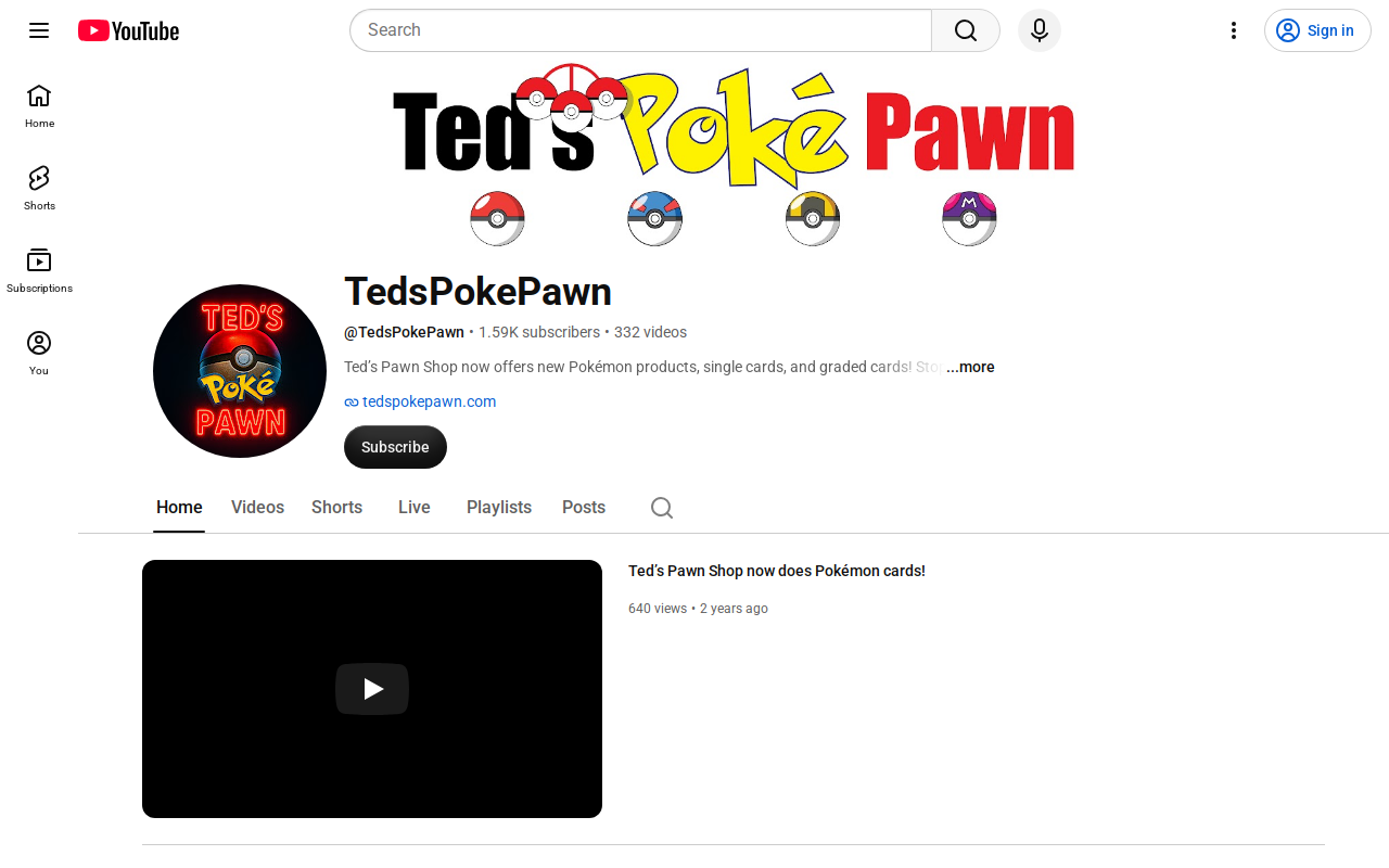 Ted's Pawn Shop website preview