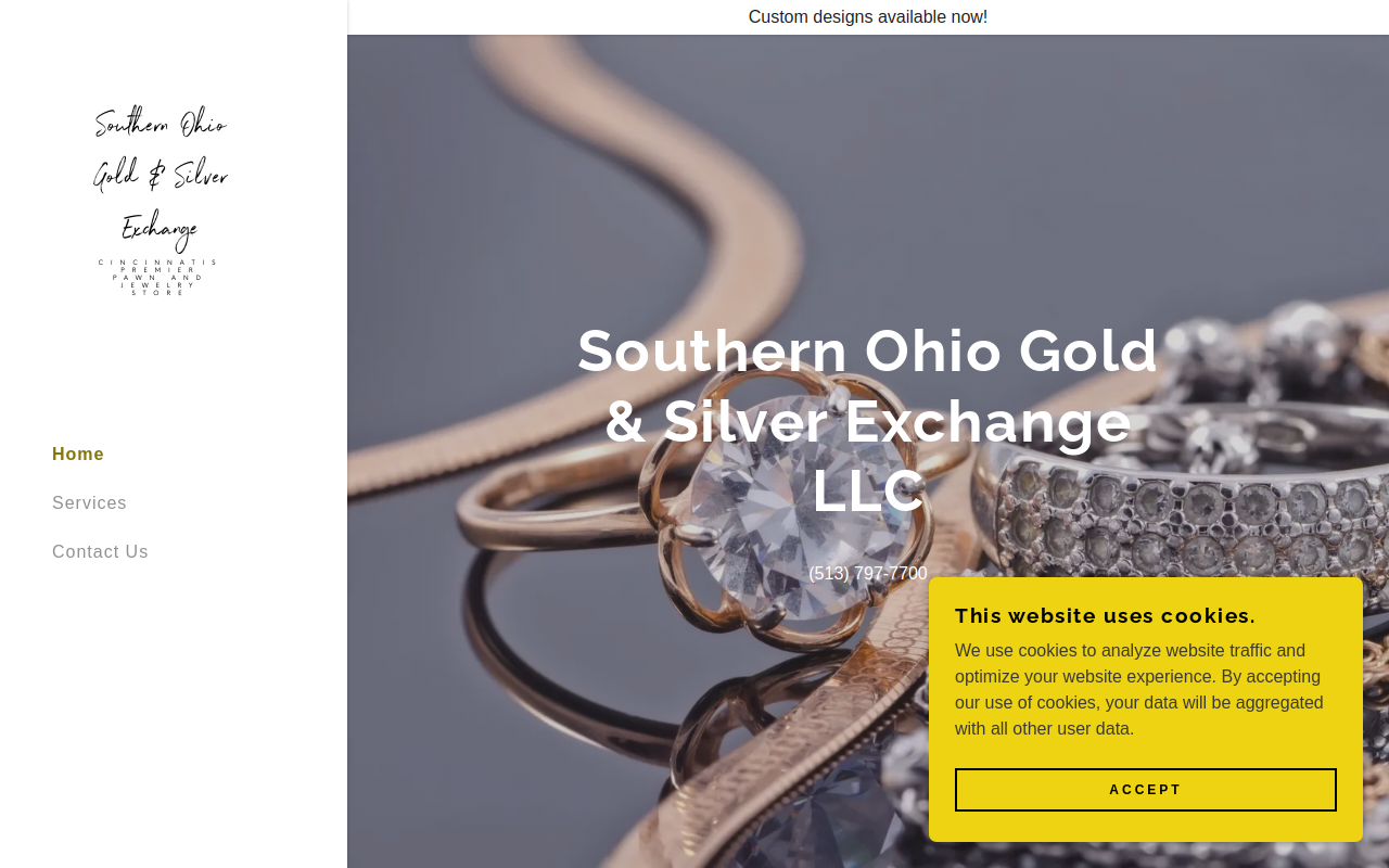 Southern Ohio Gold & Silver Exchange website preview