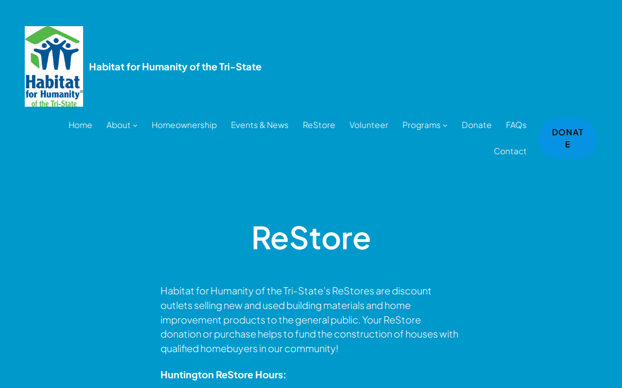 Habitat For Humanity New Boston ReStore website preview