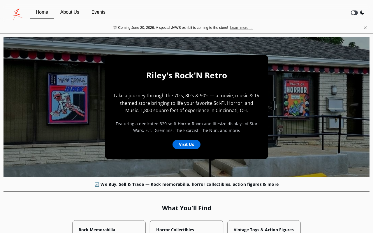 Riley's Rock'N Retro website preview