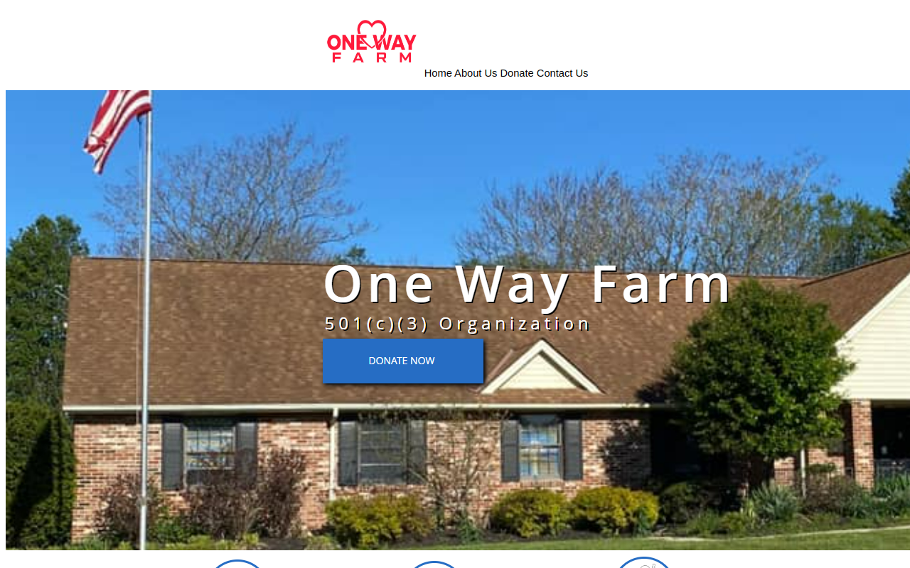 One Way Farm: Thrift Store website preview