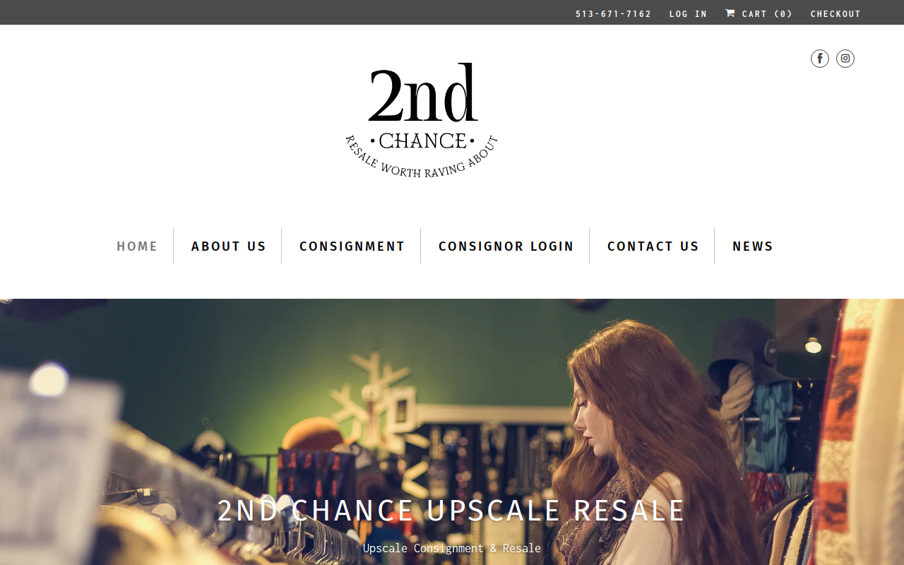 2nd Chance Resale website preview