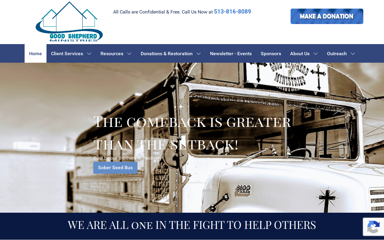Good Shepherd Thrift store website preview