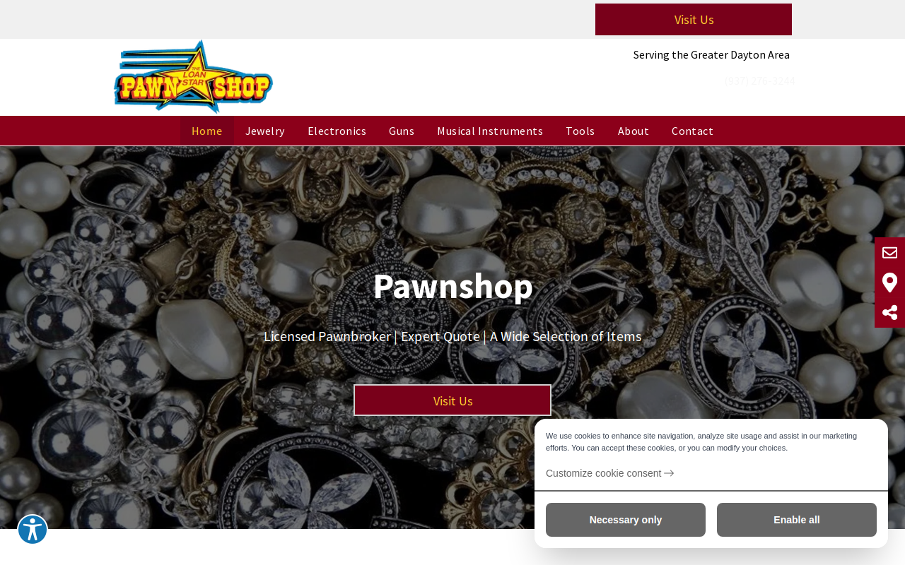 The Loan Star Pawn Shop website preview