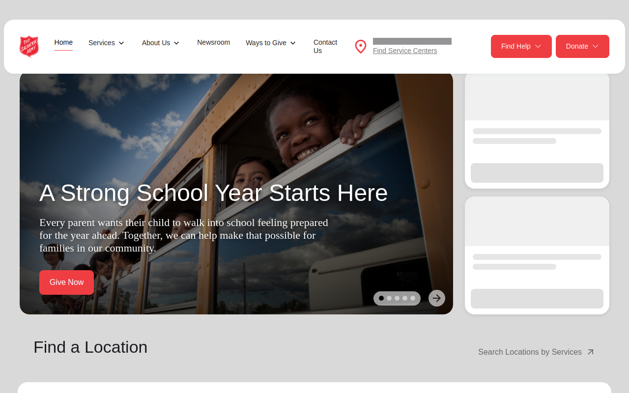 The Salvation Army - Piqua, OH website preview
