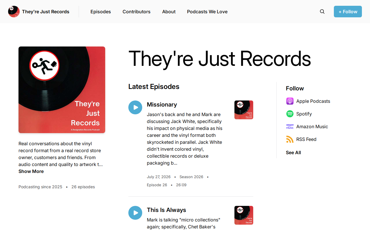Resignation Records website preview
