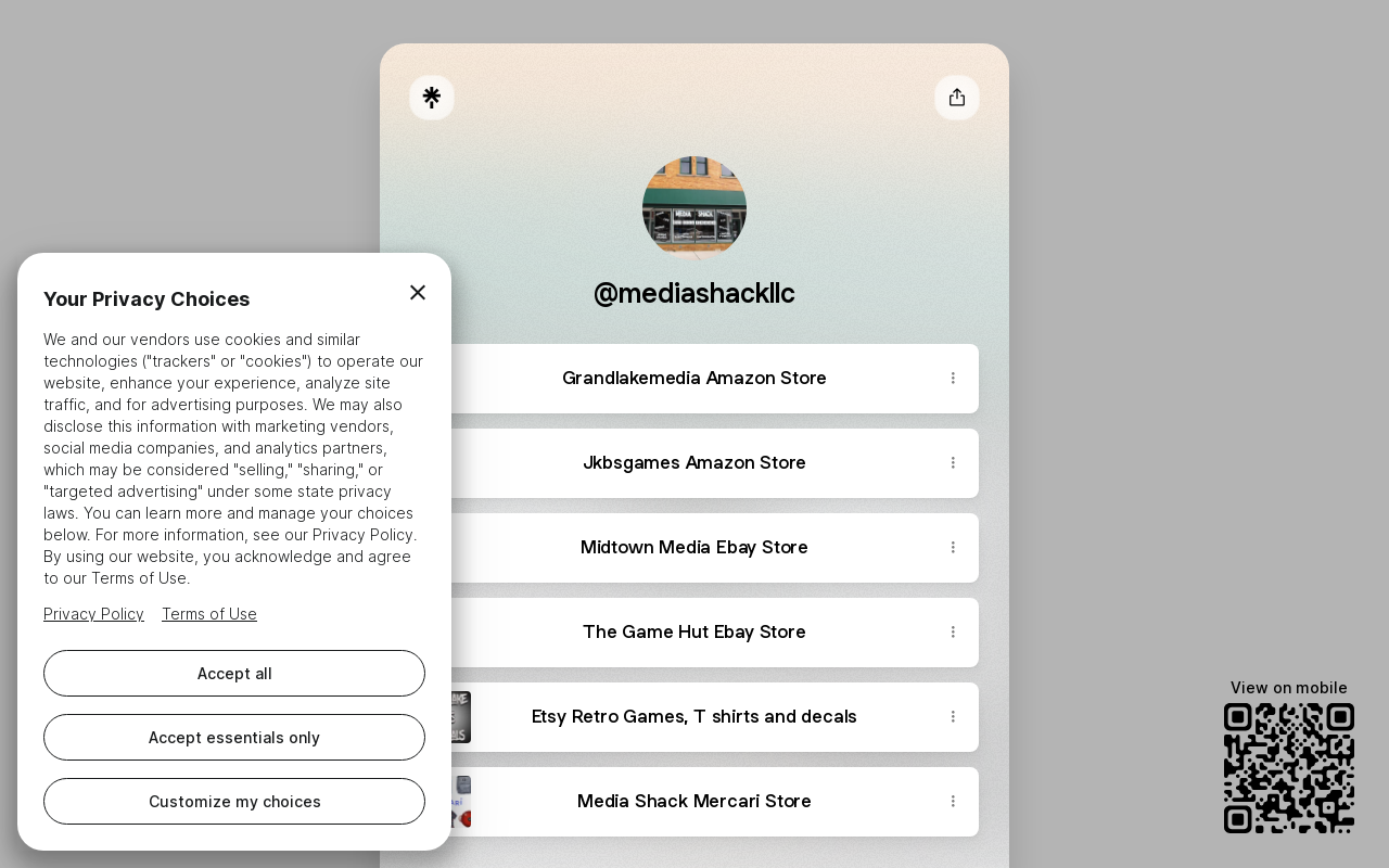 Media Shack llc website preview