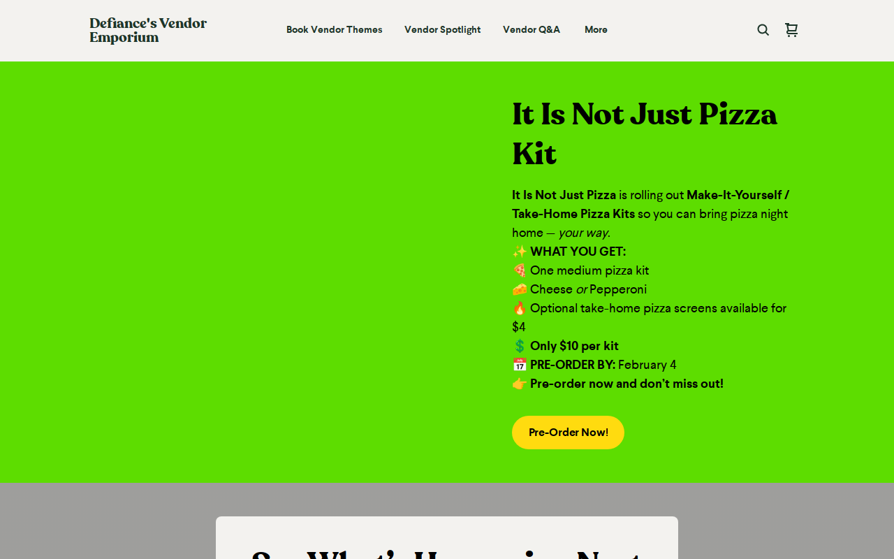 Defiances Vendor Emporium LLC website preview