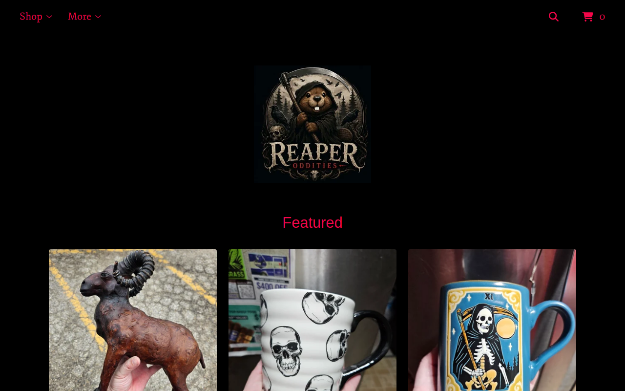 Reaper Oddities website preview