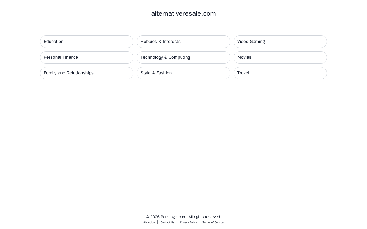 Alternative Resale Shop website preview