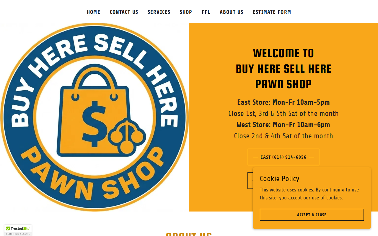 Buy Here Sell Here website preview
