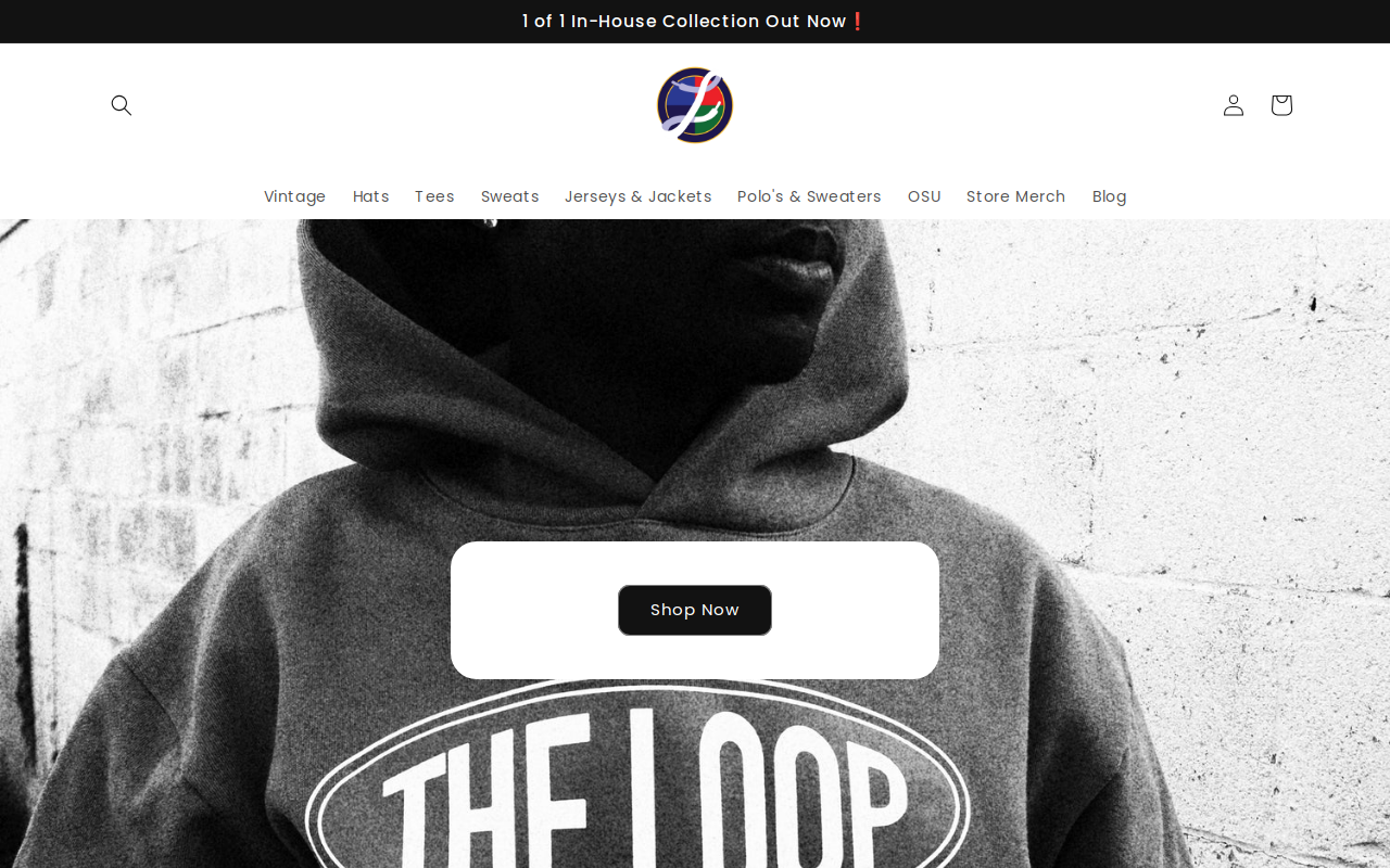 The Loop Vintage website preview