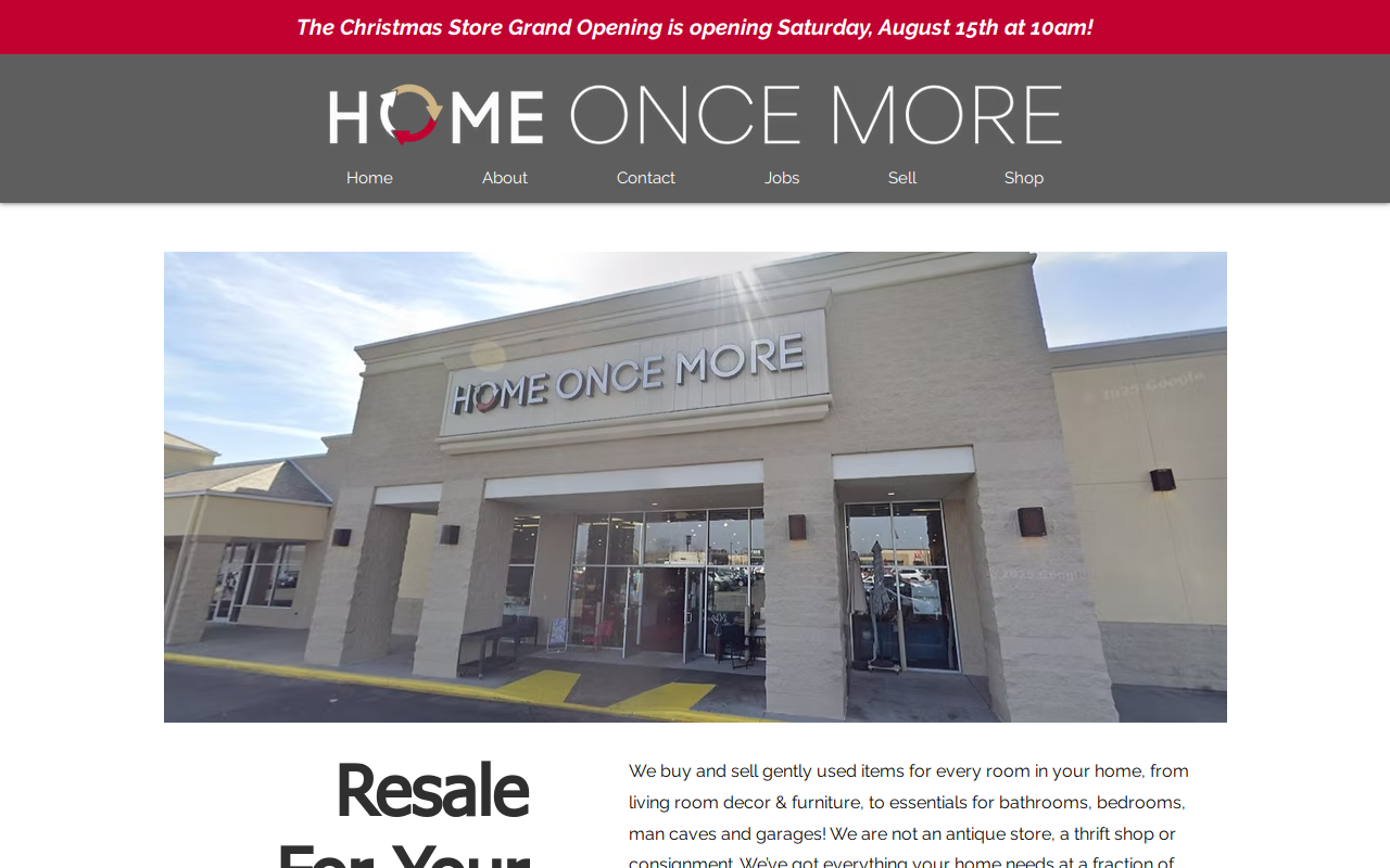 Home Once More website preview