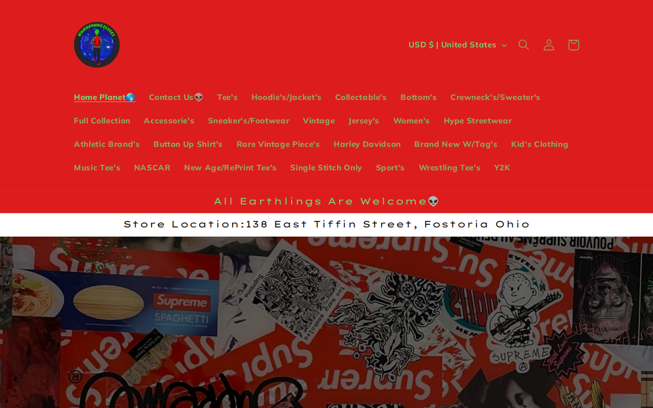 A Martian’s Closet website preview