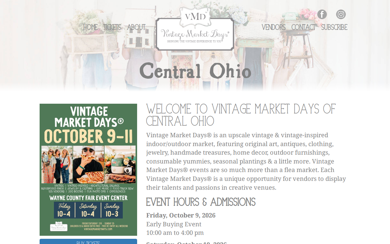 True Vintage Market website preview