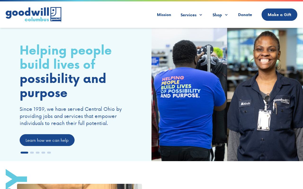 Goodwill Columbus website preview