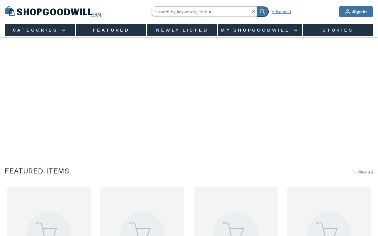 Goodwill Industries website preview
