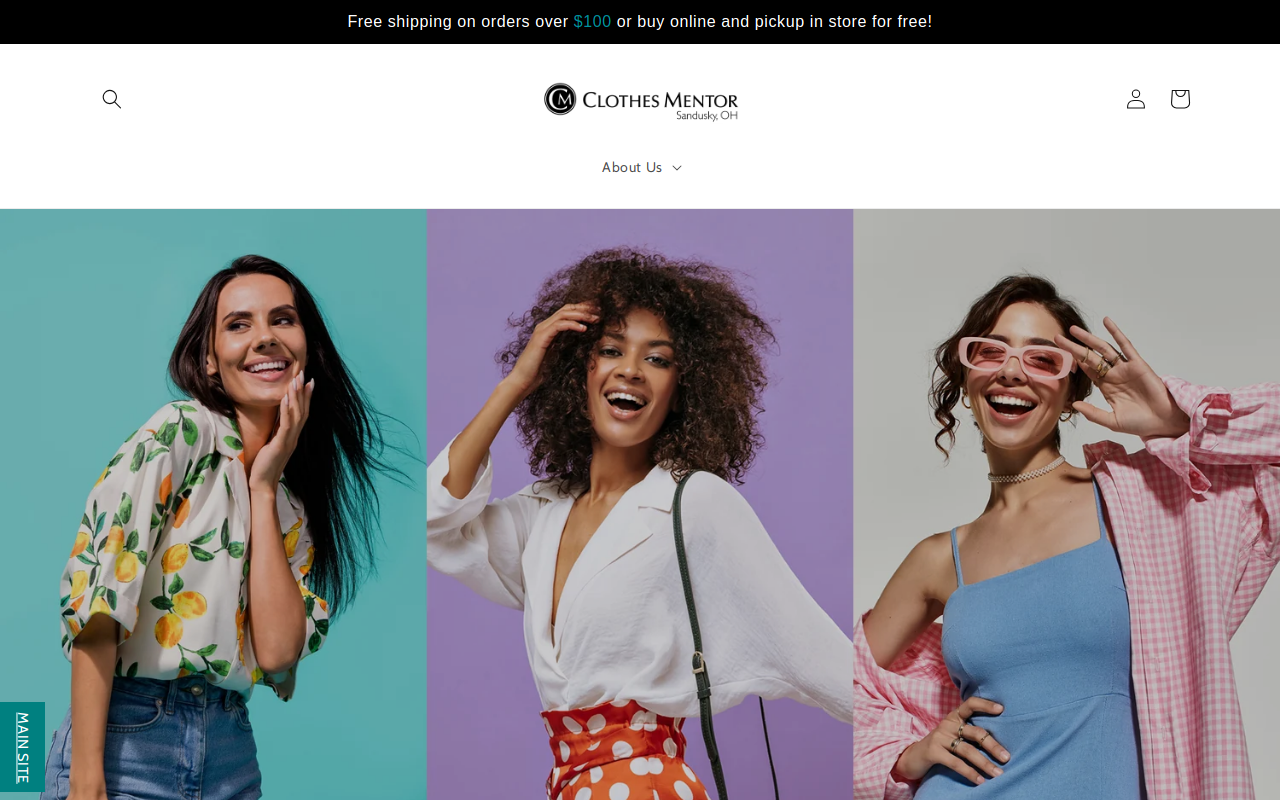 Clothes Mentor Sandusky, OH website preview