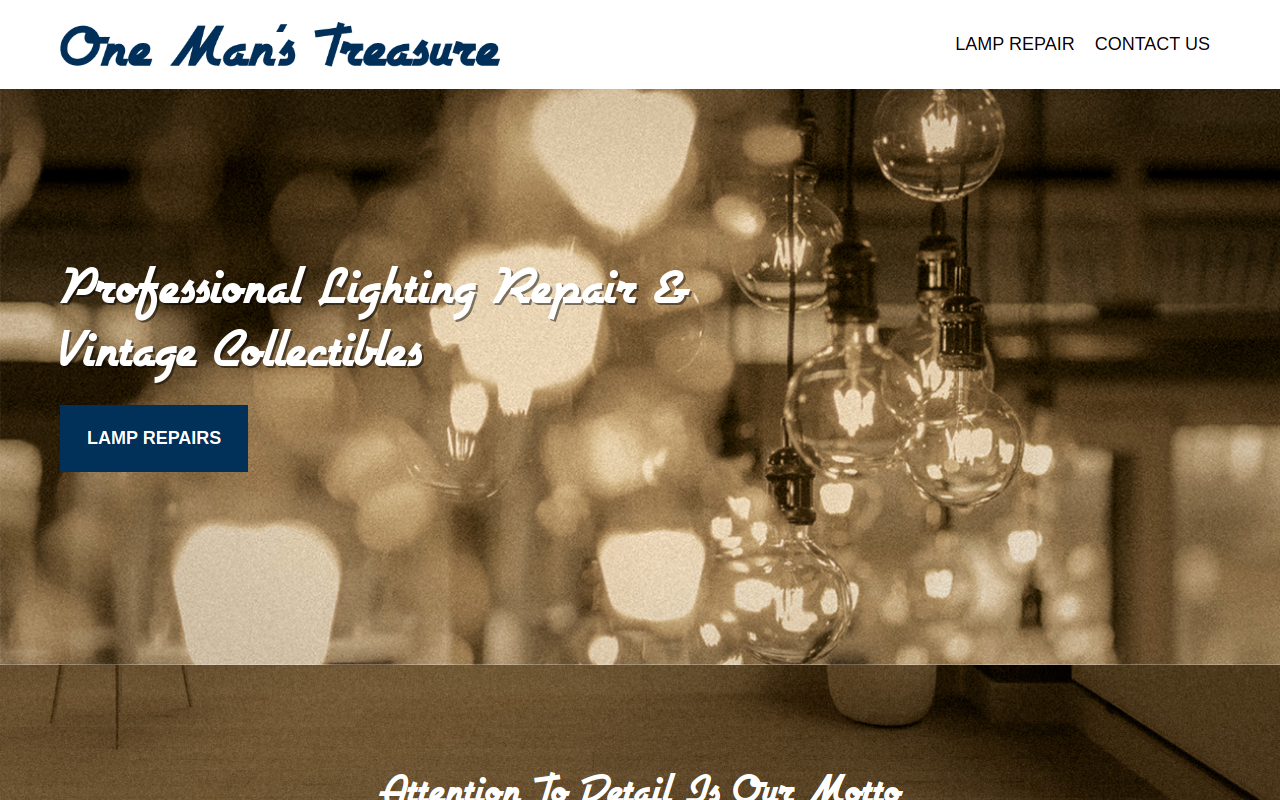 One Man's Treasure website preview