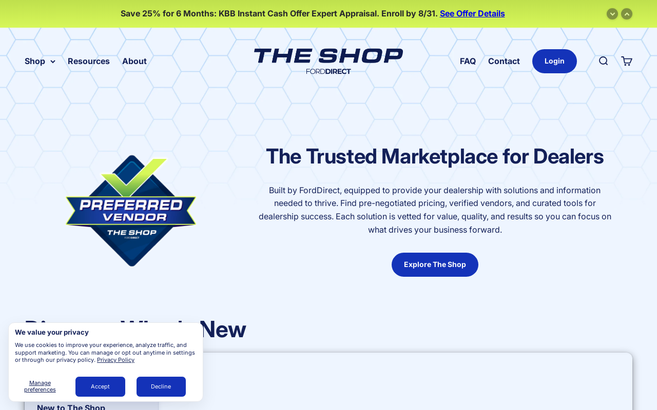 The Shop website preview