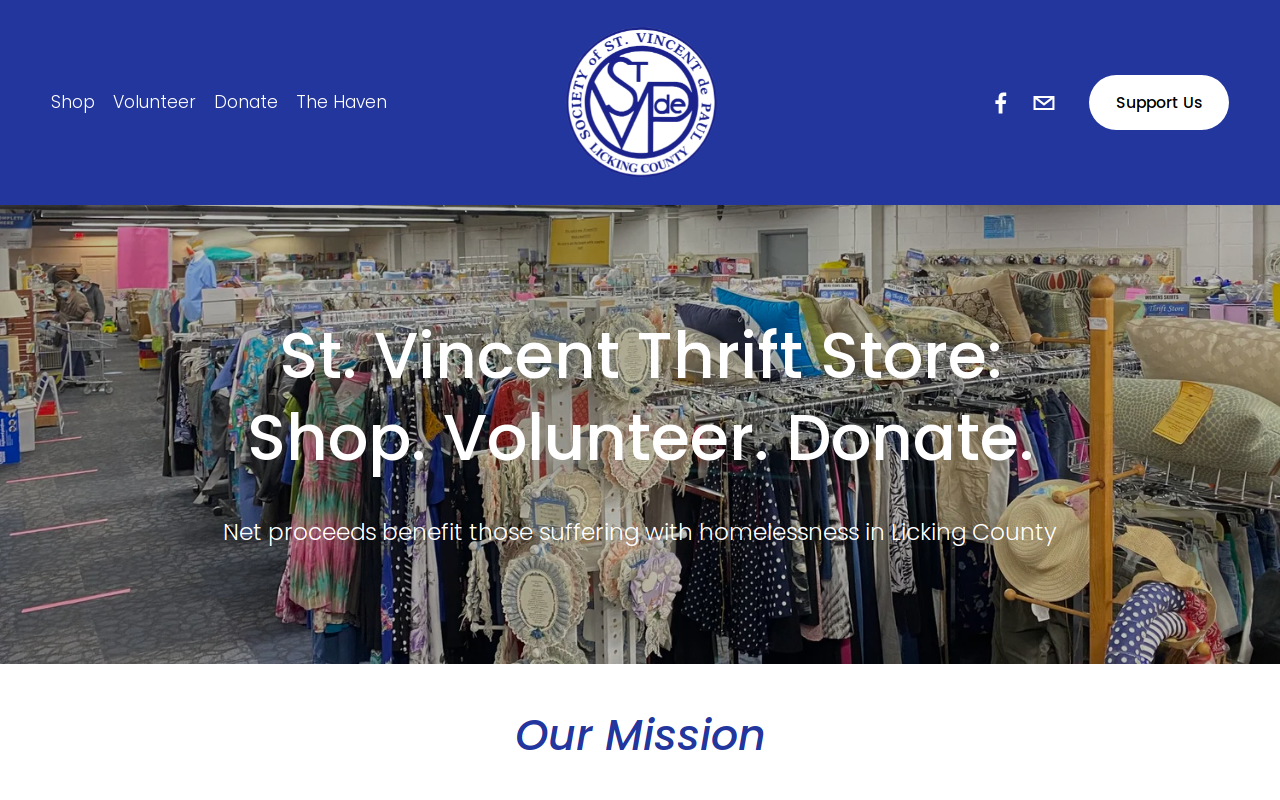 St. Vincent de Paul Thrift Store website preview