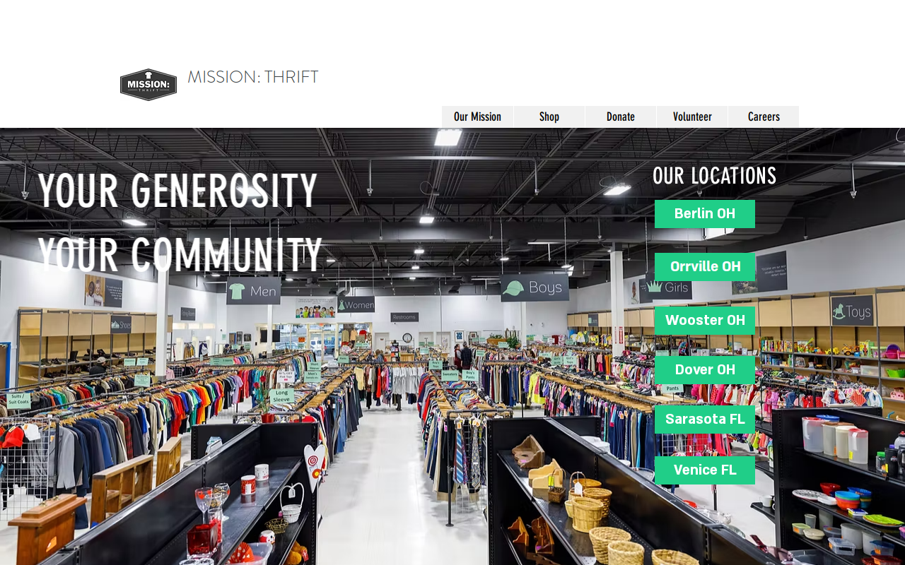 Mission Thrift Berlin website preview