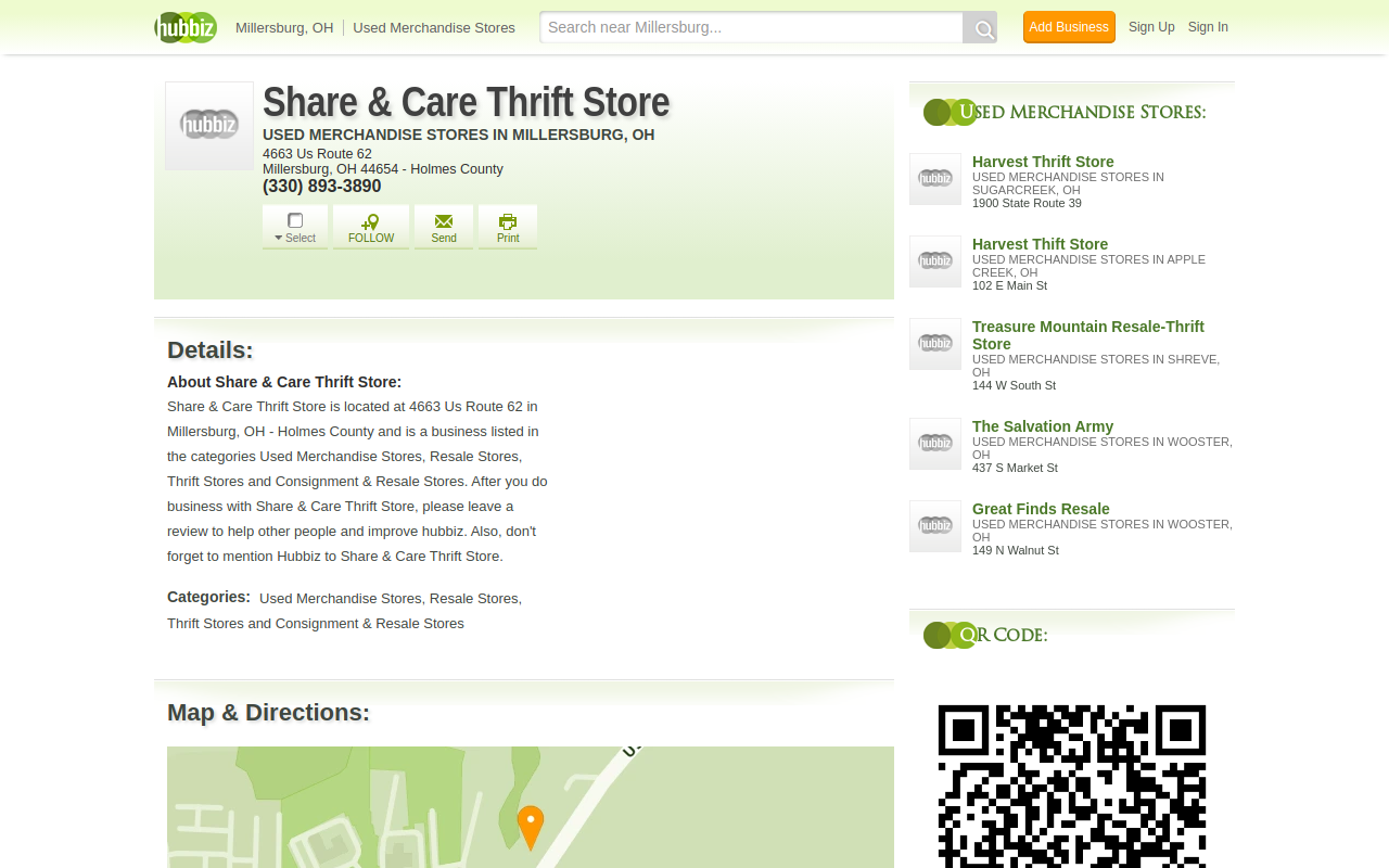 Share and Care website preview
