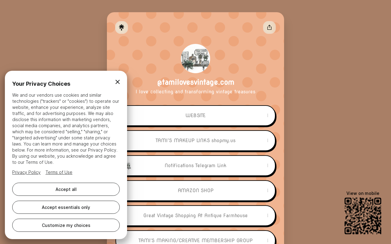 Tami Loves website preview