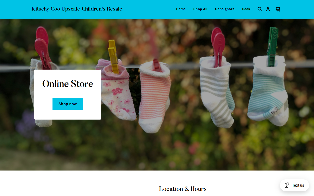 Kitschy Coo Boutique website preview