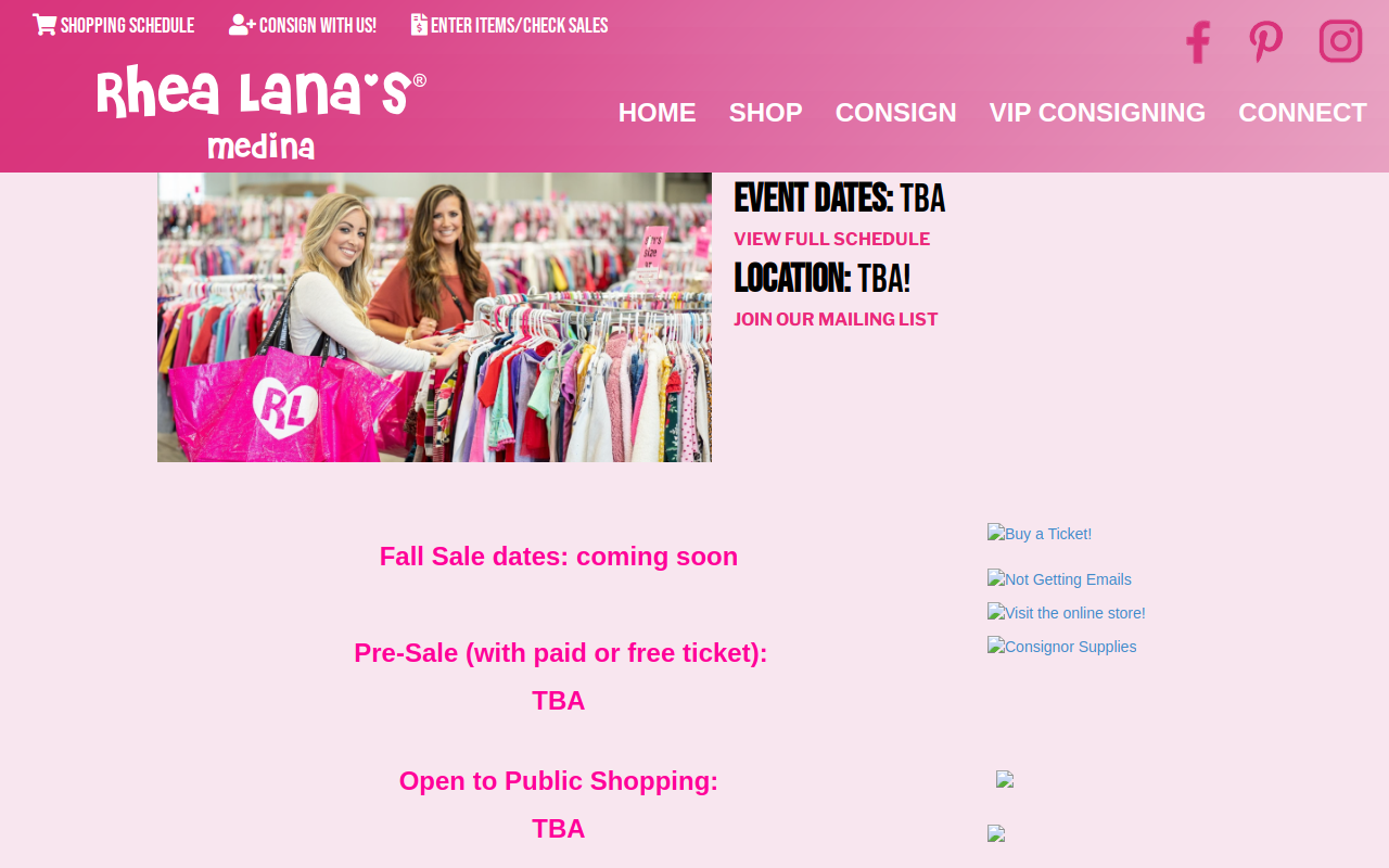 Rhea Lana's of Medina website preview