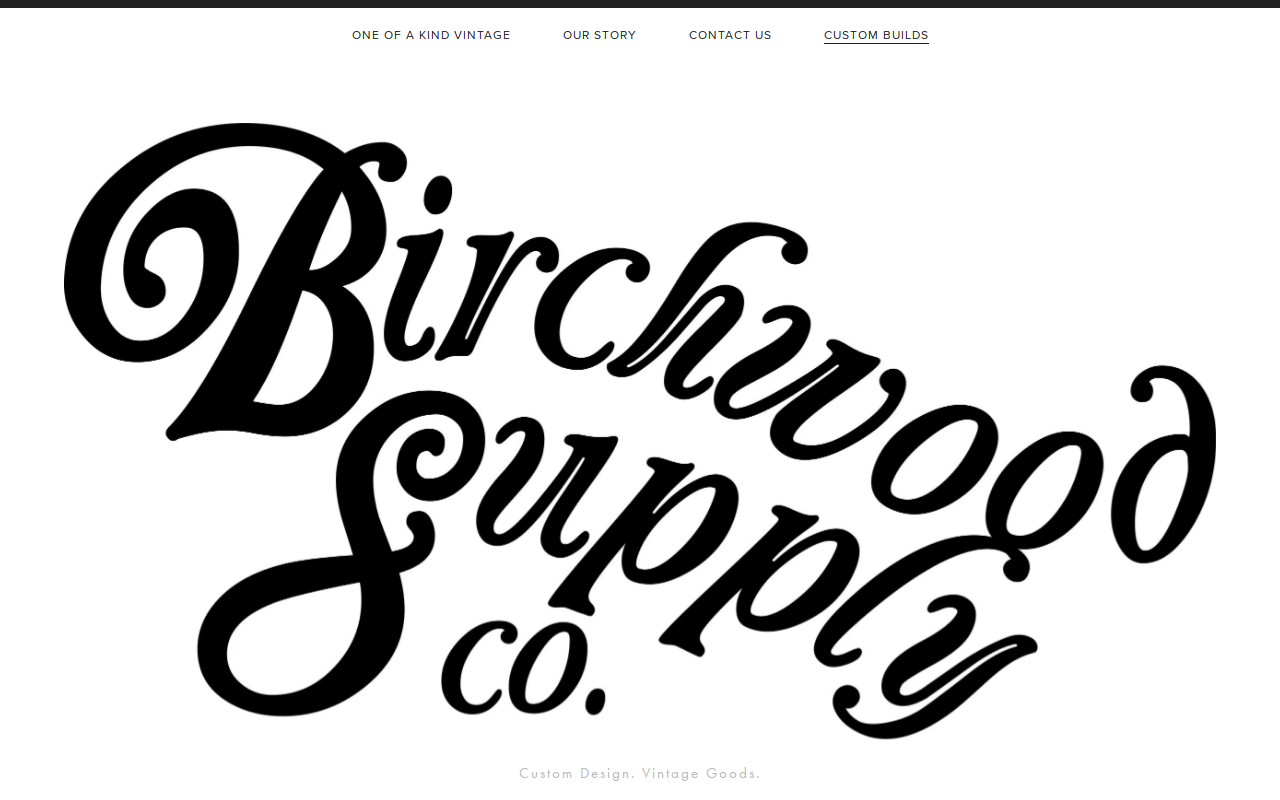 Birchwood Supply Co. website preview