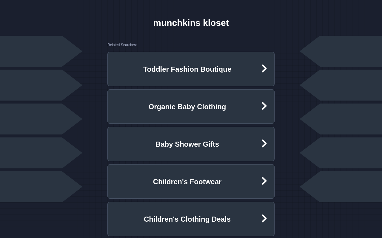 Munchkins Kloset website preview