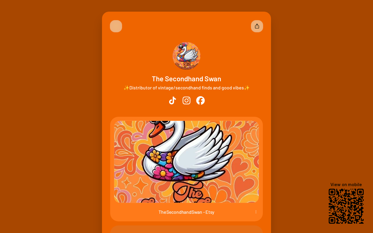 The Secondhand Swan website preview