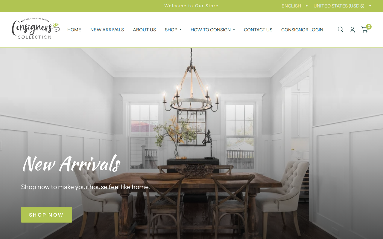 Consigner's Collection website preview