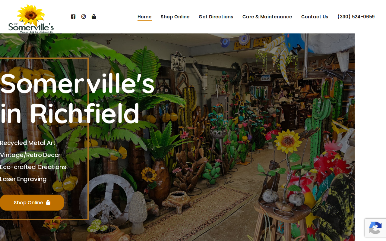 Somerville's website preview