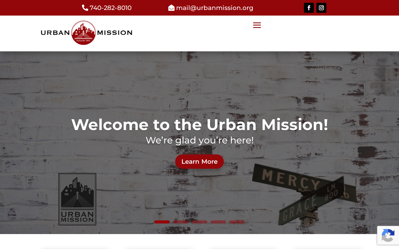 Urban Thrift & Opportunity Center website preview