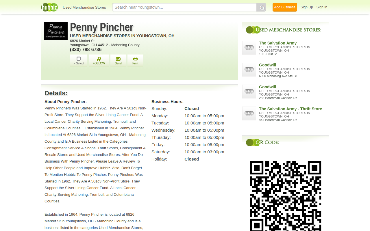 Penny Pinchers website preview