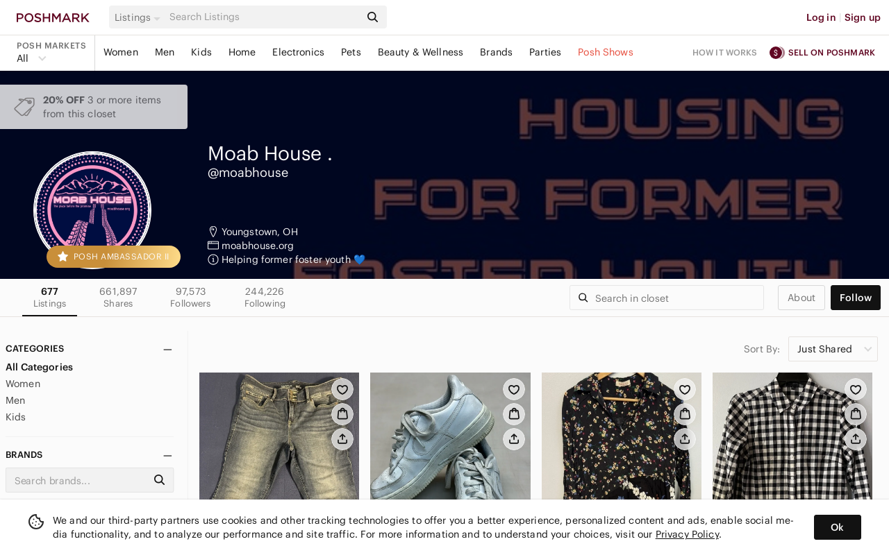 Moab House Store website preview
