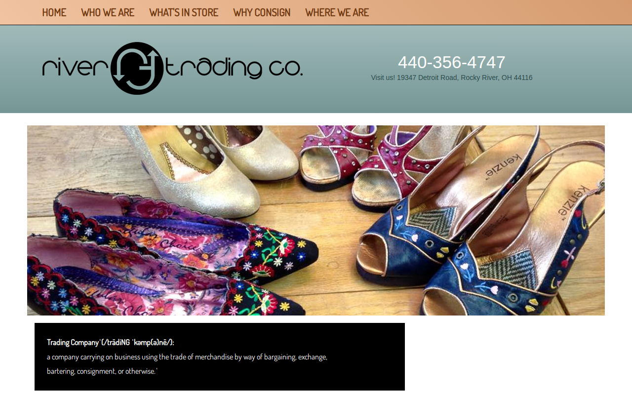 River Trading Co. website preview