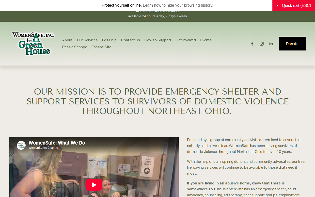 WomenSafe Resale Shoppe website preview