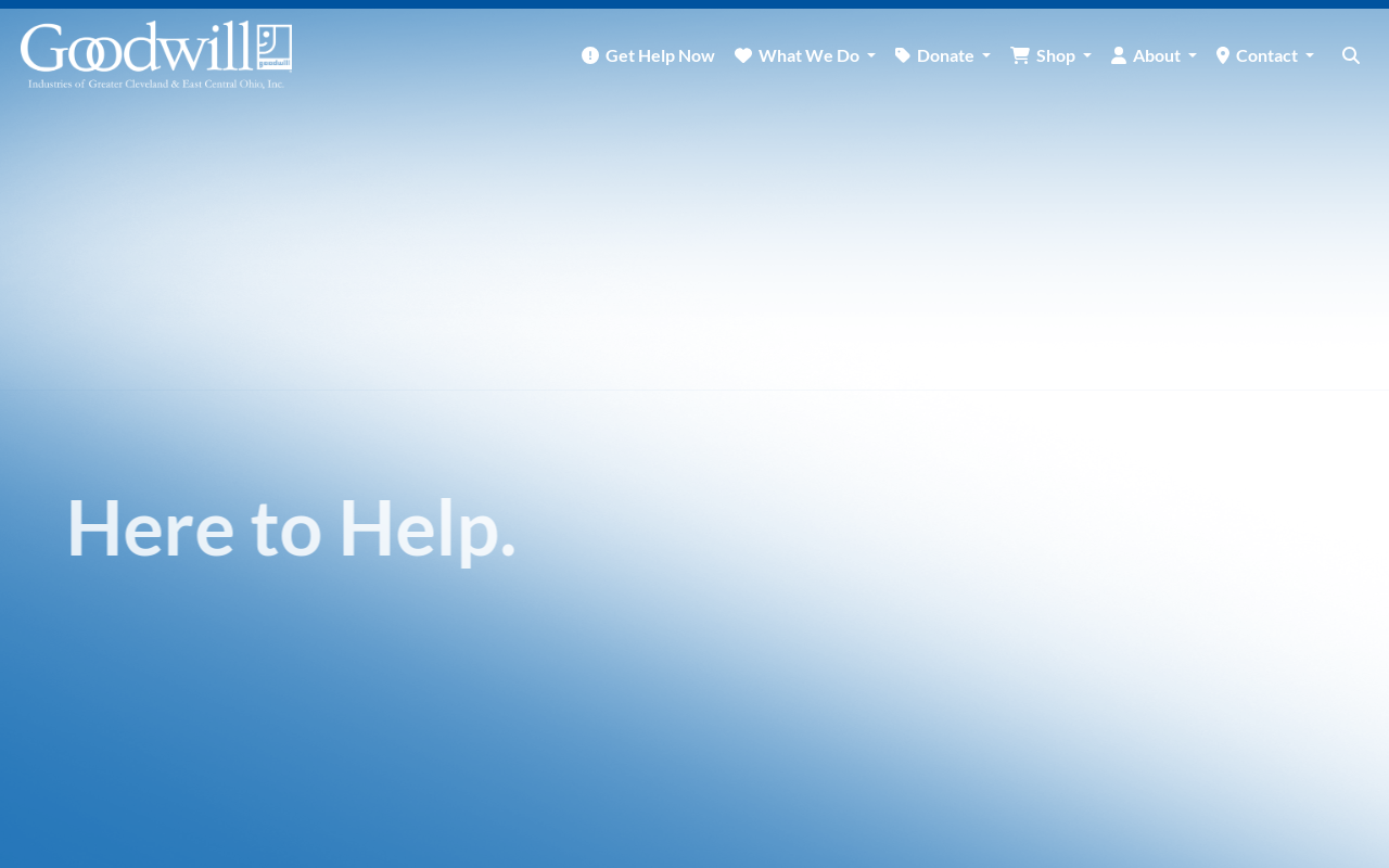 Goodwill Chardon website preview