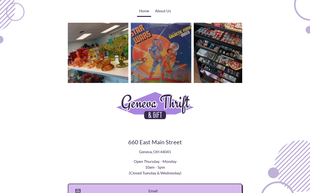 Geneva Thrift website preview